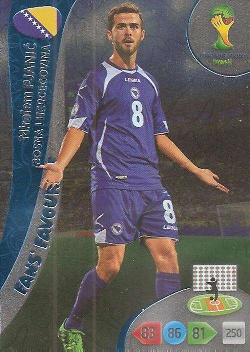 WORLD CUP 2014 ADRENALYN XL - MIRALEM PJANIC "FANS FAVOURITE" CARD