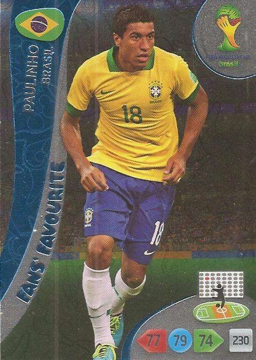 WORLD CUP 2014 ADRENALYN XL - PAULINHO "FANS FAVOURITE" CARD