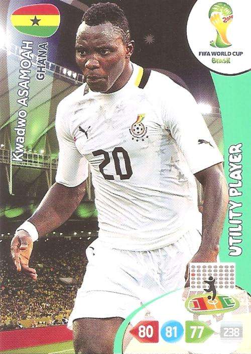 WORLD CUP 2014 ADRENALYN XL - K ASAMOAH "UTILITY PLAYER" CARD