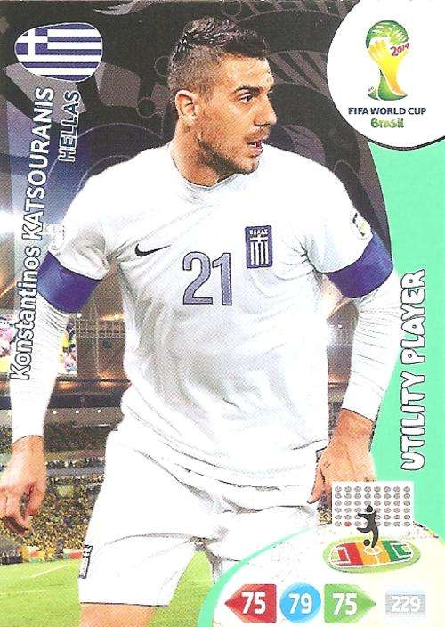 WORLD CUP 2014 ADRENALYN XL - K KATSOURANIS "UTILITY PLAYER" CARD