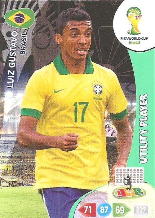 WORLD CUP 2014 ADRENALYN XL - LUIS GUSTAVO "UTILITY PLAYER" CARD