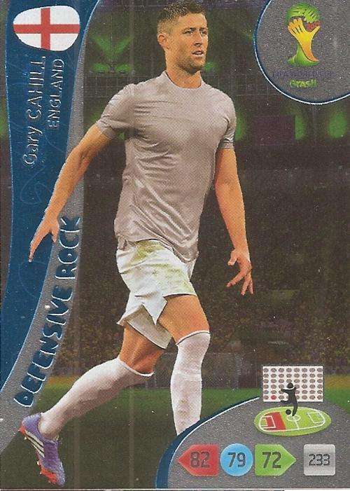 WORLD CUP 2014 ADRENALYN XL - GARY CAHILL "DEFENSIVE ROCK" CARD