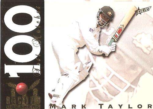 MARK TAYLOR - 98 SELECT CRICKET - "RECORD BREAKERS" GOLD INSERT CARD RB5