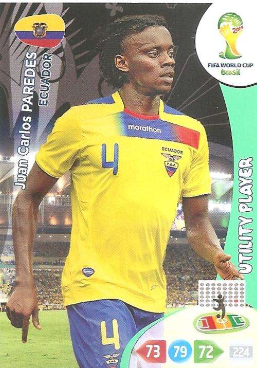 WORLD CUP 2014 ADRENALYN XL - JUAN CARLOS PAREDES "UTILITY PLAYER" CARD