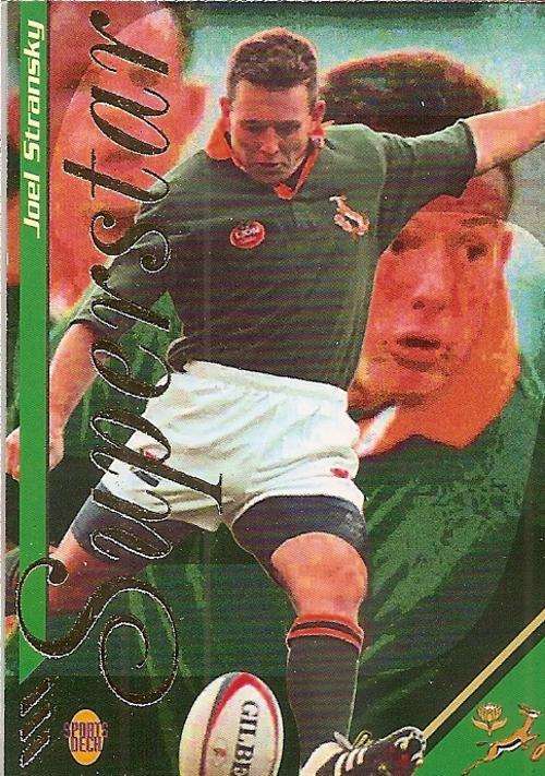JOEL STRANSKY - SPORTS DECK RUGBY COLLECTION 96 - GOLD FOIL "SUPERSTAR" CARD 5 of 5