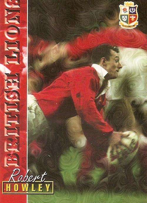 RUGBY 1997 COLLECTION by PANINI - ROBERT HOWLEY "BRITISH LIONS" BASE CARD 86