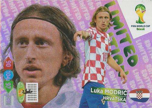 LUKA MODRIC - PANINI `FIFA WORLD CUP 2014` BRAZIL - `LIMITED EDITION`  TRADING CARD