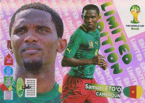 SAMUEL ETO'O - WORLD CUP 2014 ADRENALYN XL - "LIMITED EDITION"  CARD