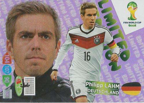 PHILLIPP LAHM - WORLD CUP 2014 ADRENALYN XL - "LIMITED EDITION" CARD