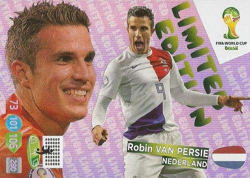 ROBIN VAN PERSIE - WORLD CUP 2014 ADRENALYN XL - "LIMITED EDITION"  CARD