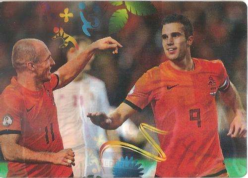 WORLD CUP 2014 ADRENALYN XL - ARJEN ROBBEN/R VAN PERSIE 3D "DOUBLE TROUBLE" RARE CARD