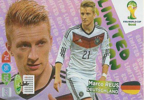 MARCO REUS - WORLD CUP 2014 ADRENALYN XL - "LIMITED EDITION"  CARD