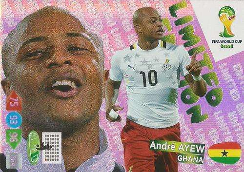 ANDRE AYEW - WORLD CUP 2014 ADRENALYN XL - "LIMITED EDITION"  CARD