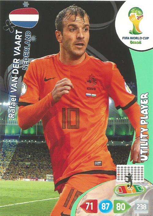WORLD CUP 2014 ADRENALYN XL - RAFAEL V/D VAART "UTILITY PLAYER" CARD