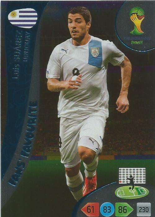 WORLD CUP 2014 ADRENALYN XL - LUIS SUAREZ "FANS FAVOURITE" CARD