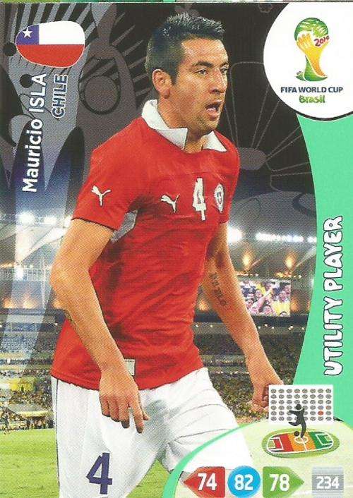 WORLD CUP 2014 ADRENALYN XL - MAURICIO ISLA "UTILITY PLAYER" CARD