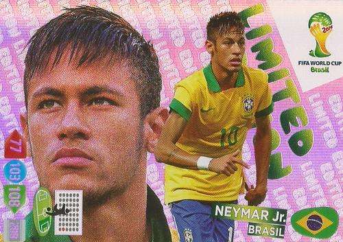 NEYMAR Jr - WORLD CUP 2014 ADRENALYN XL - "LIMITED EDITION" CARD