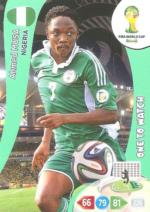 WORLD CUP 2014 ADRENALYN XL - AHMED MUSA "ONE TO WATCH" CARD