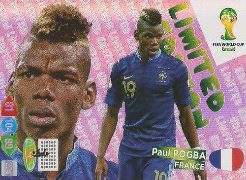 PAUL POGBA  - WORLD CUP 2014 ADRENALYN XL - "LIMITED EDITION"  CARD