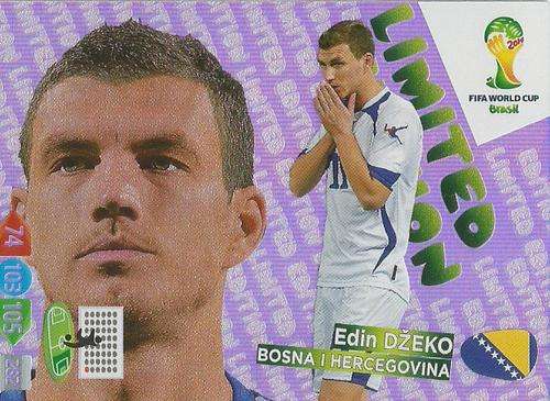 EDIN DZEKO - WORLD CUP 2014 ADRENALYN XL - "LIMITED EDITION"  CARD
