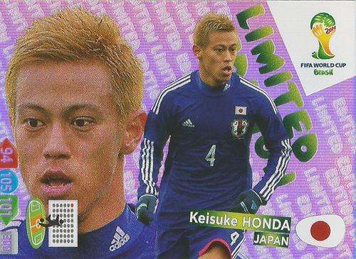 KEISUKE HONDA - WORLD CUP 2014 ADRENALYN XL - "LIMITED EDITION"  CARD