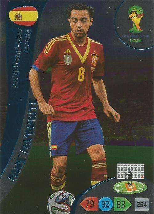 WORLD CUP 2014 ADRENALYN XL - XAVI HERNANDEZ "FANS FAVOURITE" CARD
