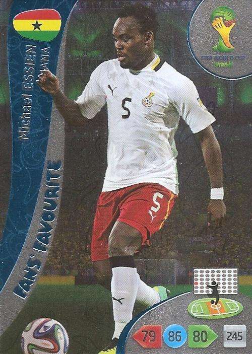 WORLD CUP 2014 ADRENALYN XL -MICHAEL ESSIEN "FANS FAVOURITE" CARD