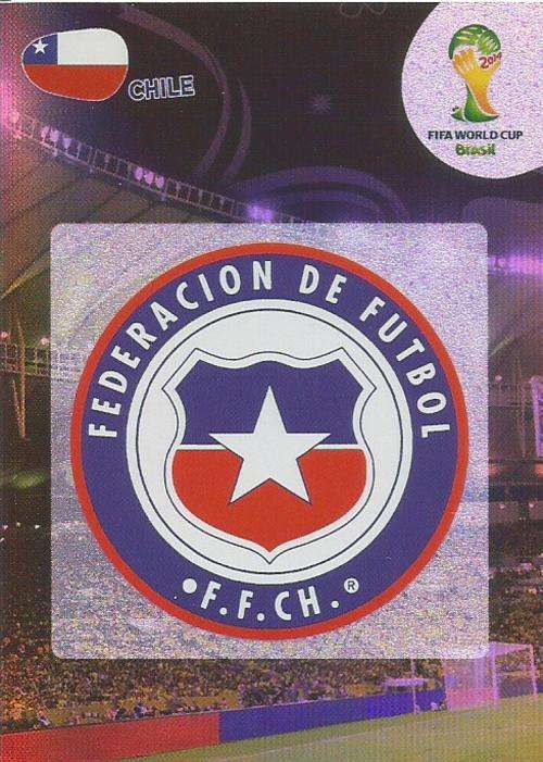 WORLD CUP 2014 ADRENALYN XL - CHILE  "COUNTRY BADGE" CARD