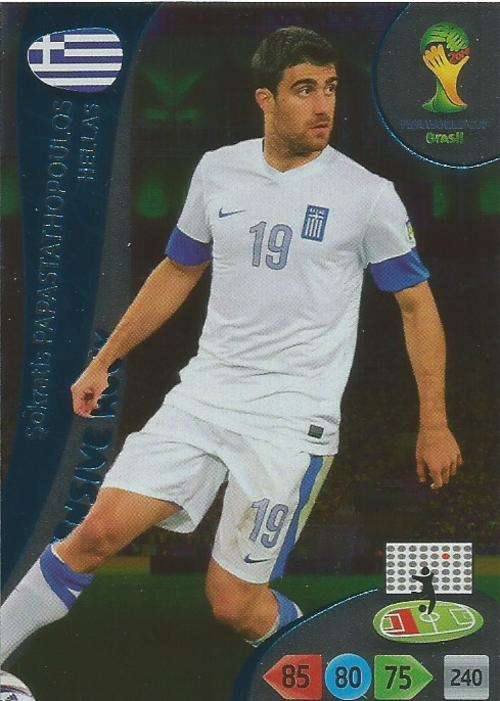 WORLD CUP 2014 ADRENALYN XL - SOKRATIS PAPASTATHOPOULOS "DEFENSIVE ROCK" CARD