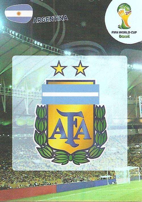 WORLD CUP 2014 ADRENALYN XL - ARGENTINA "COUNTRY BADGE" CARD