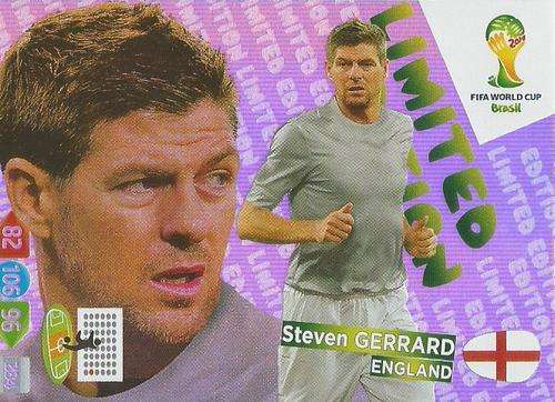 STEVEN GERARD - WORLD CUP 2014 ADRENALYN XL - "LIMITED EDITION"  CARD