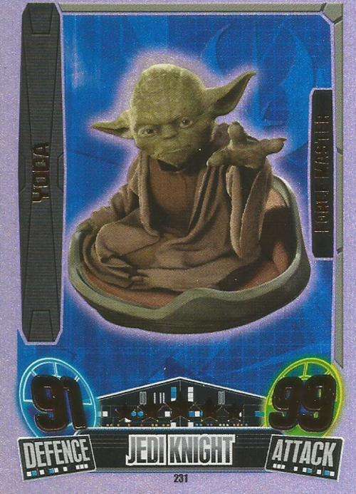 STAR WARS 2014 - FORCE ATTAX MOVIE SERIES 3 - YODA `FORCE MASTER` CARD 231