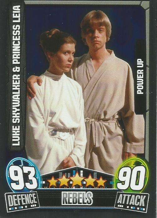 STAR WARS 2014 - FORCE ATTAX MOVIE SERIES 3 - `POWER-UP` CARD 193