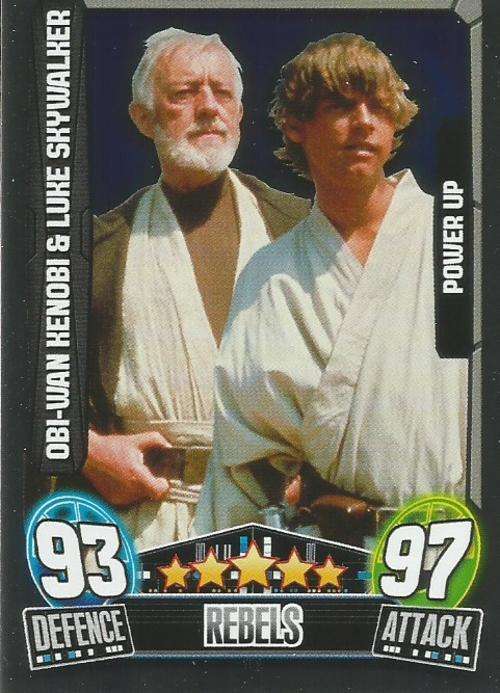 STAR WARS 2014 - FORCE ATTAX MOVIE SERIES 3 - `POWER-UP` CARD 197