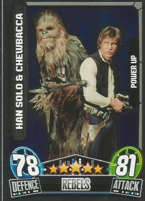 STAR WARS 2014 - FORCE ATTAX MOVIE SERIES 3 - `POWER-UP` CARD 194