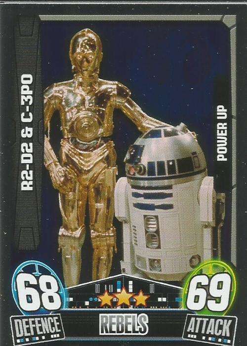 STAR WARS 2014 - FORCE ATTAX MOVIE SERIES 3 - `POWER-UP` CARD 195