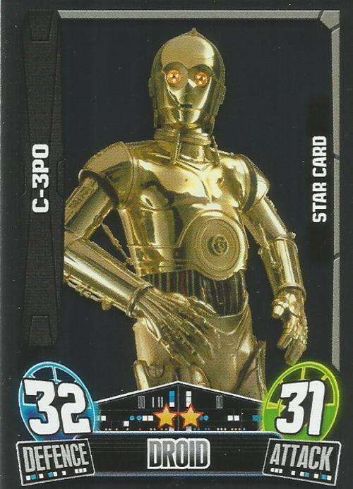 STAR WARS 2014 - FORCE ATTAX MOVIE SERIES 3 - `STAR CARD` CARD 211