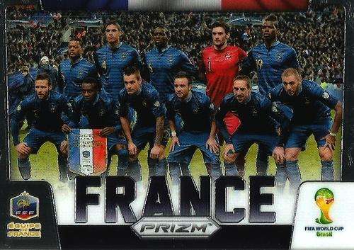 FRANCE - WORLD CUP 2014 PANINI "PRIZM" -  "TEAM CARD" CARD 14