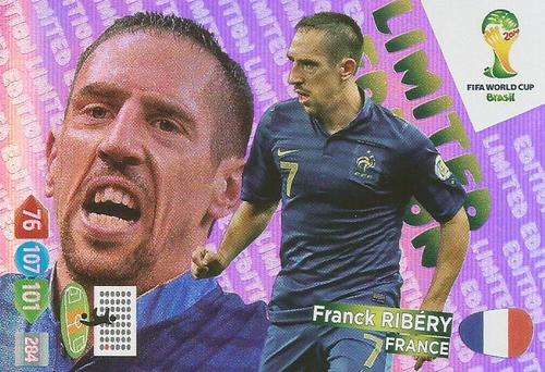 FRANCK RIBERY - WORLD CUP 2014 ADRENALYN XL - "LIMITED EDITION"  CARD