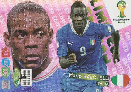 MARIO BALOTELLI - WORLD CUP 2014 ADRENALYN XL - "LIMITED EDITION"  CARD