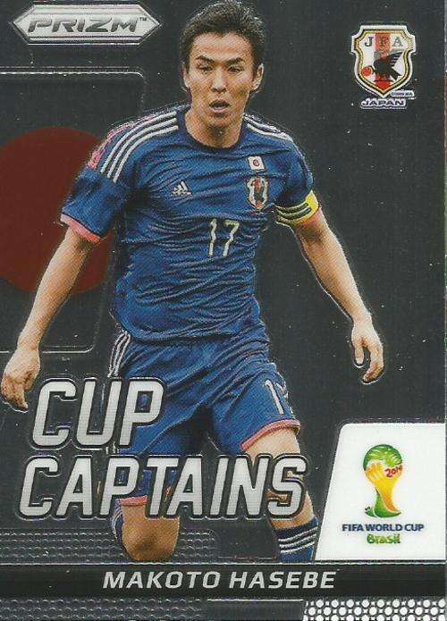 MAKODO HASEBE - WORLD CUP 2014 PANINI "PRIZM" - "CUP CAPTAIN " CARD 21