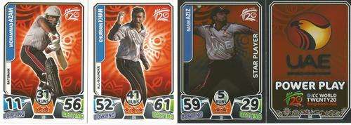 ICC CRICKET T20 WORLD CUP 2014 - UAE - COMPLETE 4 CARD TEAM SET