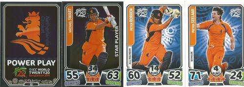 ICC CRICKET T20 WORLD CUP 2014 - NETHERLANDS - COMPLETE 4 CARD TEAM SET