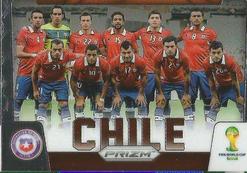 CHILE - WORLD CUP 2014 PANINI "PRIZM" -  "TEAM CARD" CARD 8
