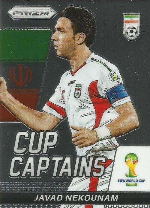JAVAD NEKOUNAM - WORLD CUP 2014 PANINI "PRIZM" -  "CUP CAPTAIN" CARD 15