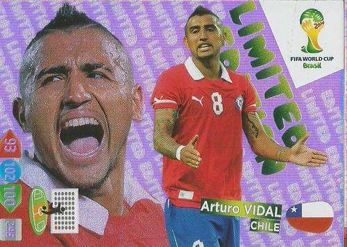 ARTURO VIDAL - WORLD CUP 2014 ADRENALYN XL - "LIMITED EDITION"  CARD