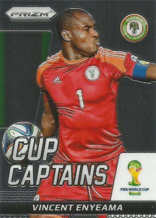VINCENT ENYEAMA - WORLD CUP 2014 PANINI "PRIZM" -  "CUP CAPTAIN" CARD 29