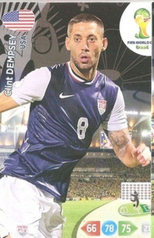 CLINT DEMPSEY - WORLD CUP 2014 ADRENALYN XL - USA "BASE" CARD