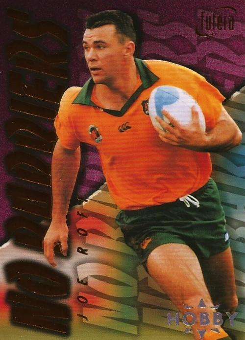 JOE ROFF - `WALLABIES 96 FUTERA` -  `NO BARRIERS` `HOBBY` GOLD TRADING CARD NB8 3995 of 4000