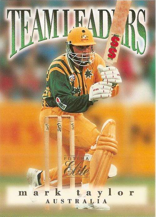 MARK TAYLOR - 1996 FUTERA CRICKET "ELITE" PREMIUM - "RARE" "BOX CARD" CARD XL 2
